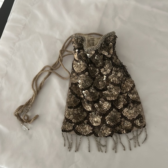 Art Deco sequence drawstring pouch - Picture 3 of 8